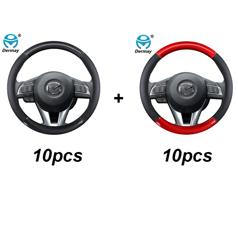 

20pcs (10pcs black +10pcs red) steering wheel cover as picture show