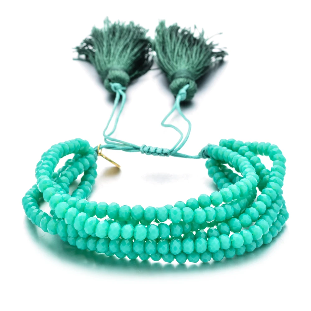 Bohemian Miyuki Charm Multi Layered Bracelets for Women Boho Crystal Seed Beads Bracelets Jewelry Party Gift