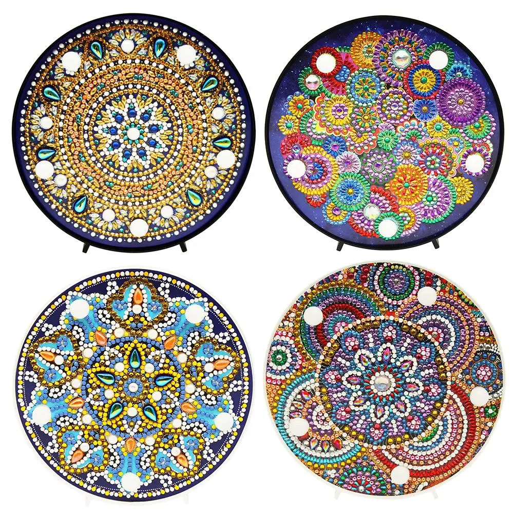 Newest DIY Diamond Painting LED Night Lamp Full Drill Embroidery Mosaic Kit Christmas Decorations Gift For 2