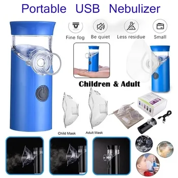 

Household Mini handheld nebulizer inhaler silent ultrasonic nebulizador rechargeable automatic device for children and adults