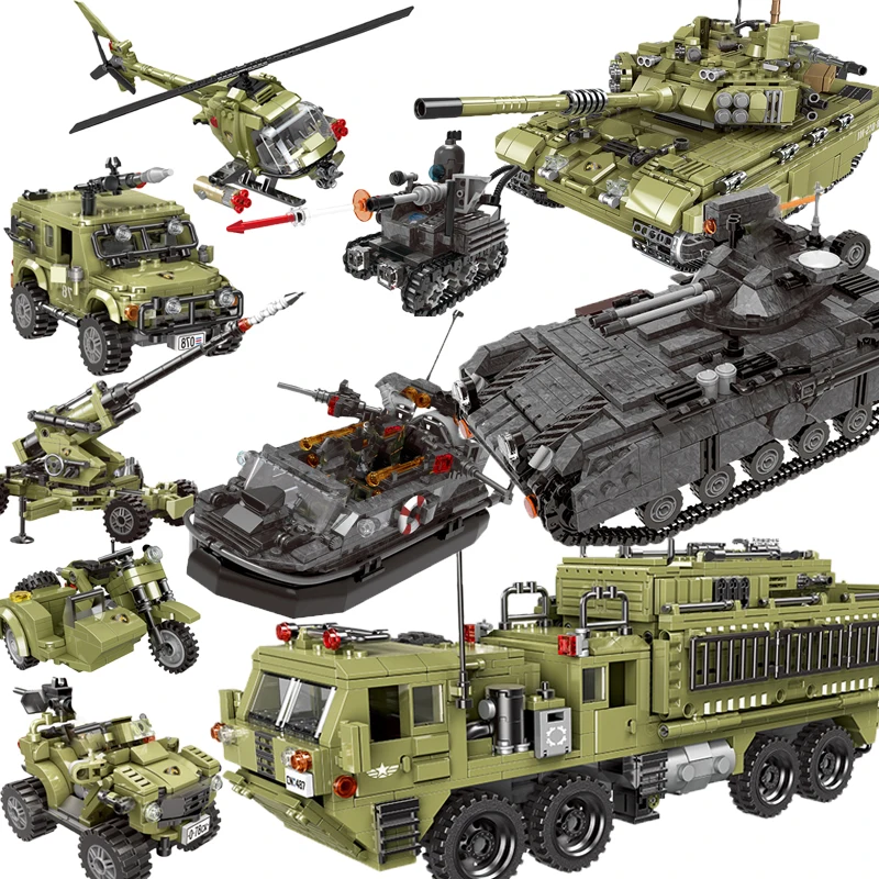 Совместимый legoed спецназ вертолет городской полиции грузовик автомобиль Лодка