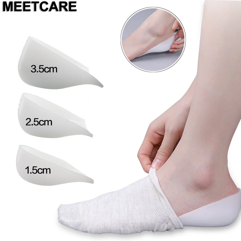 1 5cm 2 5cm 3 5cm Increase Height Silicon Gel Pad Insoles Back Pad Heel Heel Lift Pad Calcaneal Pain Health Feet Care Cushion Foot Care Tool Aliexpress