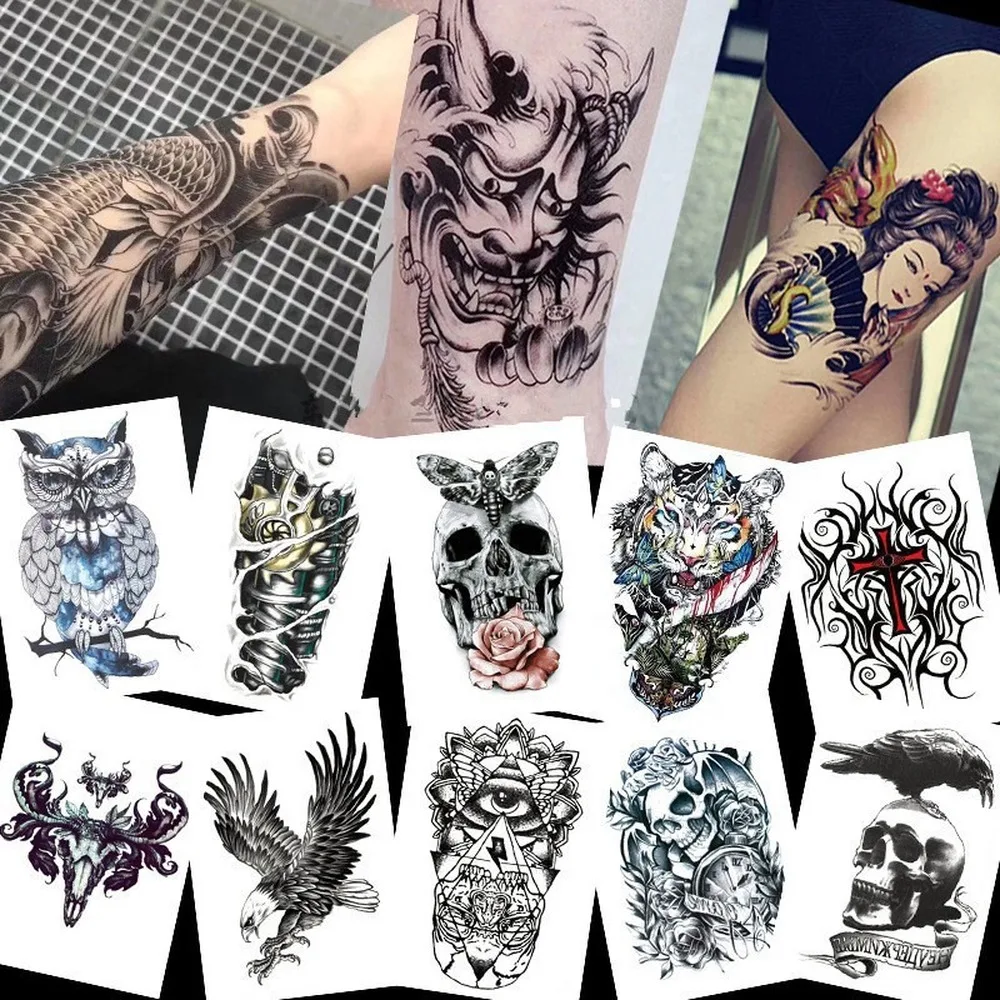 

30pcs Random Pattern Tattoo Stickers Cannot Choose Pattern 12 X 19 Cm