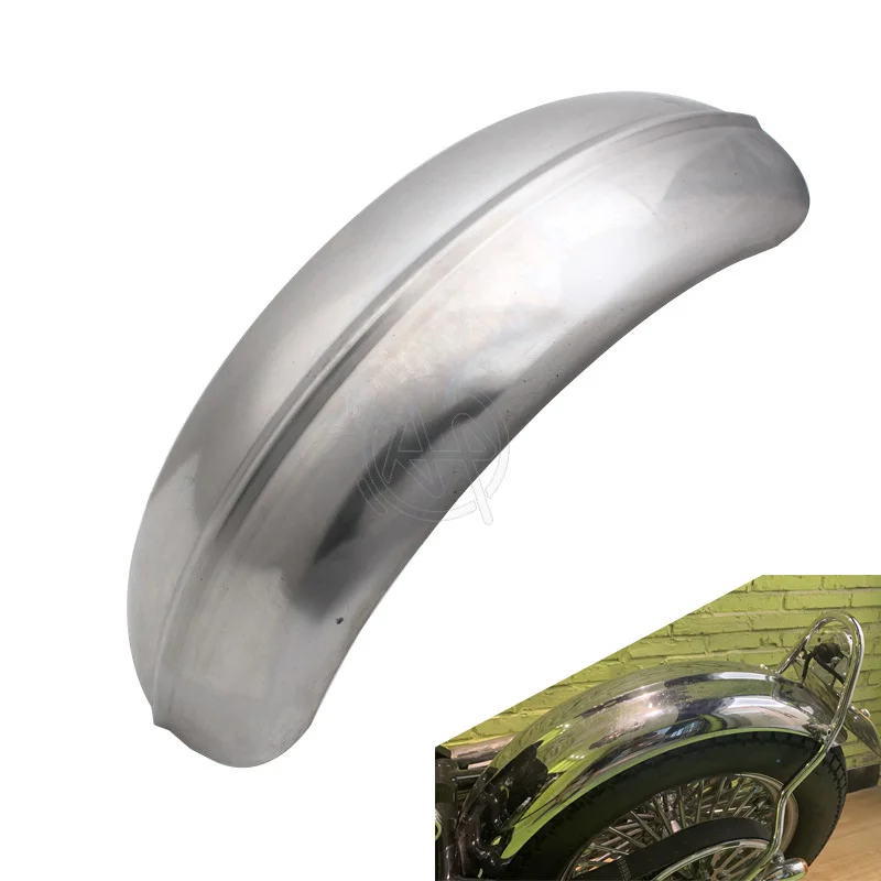 V-Twin Fat Bob Steel Rear Fender - Right Side Chain Relief