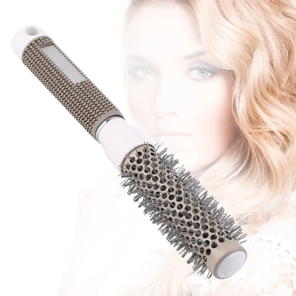 5 размеров щетка для волос термальная керамическая, ионизирующая круглая бочка расческа салонный инструмент для стайлинга для мини-фен для завивки расческа для волос