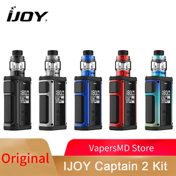 

IJOY Captain 2 Kit Powered by 18650 Battery with 5ml Captain V Subohm Tank with X3 Mesh Coil x3-c1 Coils Box Mod Vaporizer