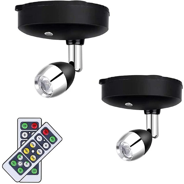 Wireless Spotlight Battery Operated Spot Light Up Lights Indoor Mini Accent Lights Dimmable Art