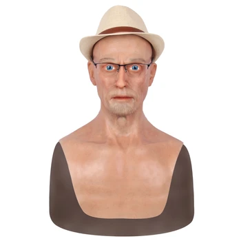 

Charls Face Mask Realistic Soft Silicone Male Mask for Masquerade Halloween Mask For Crossdresser Drag Queen Transgender 5G