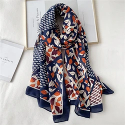Design Print Cotton Scarf lady Autumn and Winter Pashmina Hijab Wraps Foulard Female Headscarf Bufanda Shawl Beach Stoles