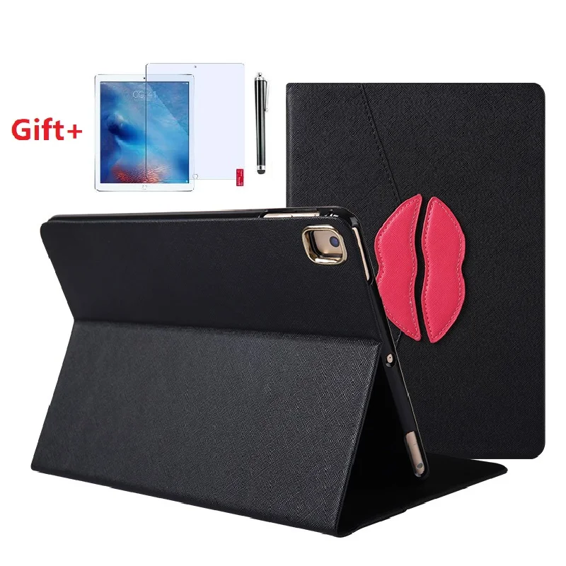 ПУ кожаный чехол для планшета Apple ipad Air 5th/6th 9 7 &quotРисунок красные губы ультра