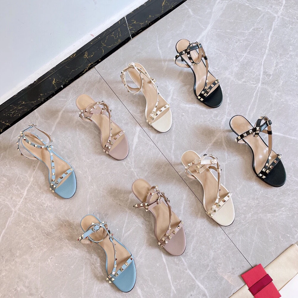 販売買付 つま先が丸い本革のサンダル 女性用のハイヒールの靴 サイズ35 42 コレクション22 グッズ Dirty Prod Com