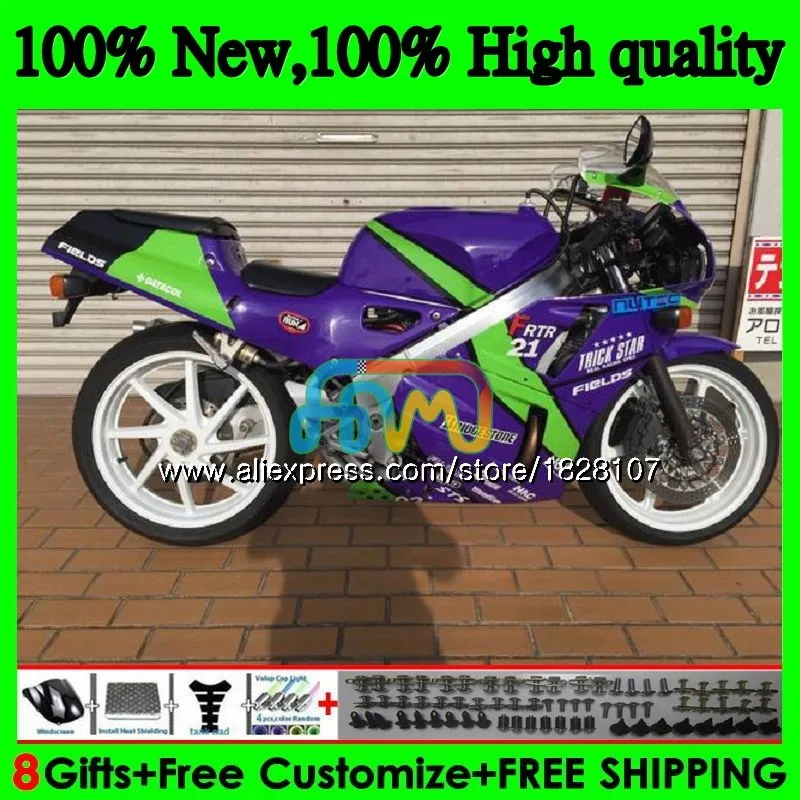 RVF400R для HONDA VFR400 R NC24 V4 VFR400R 87 88 89 90 87BS. 31 ЛРВ 400 R NC30 400R 1987 1988 популярная фиолетовая 1989 1990 обтекатель - Цвет: No. 1