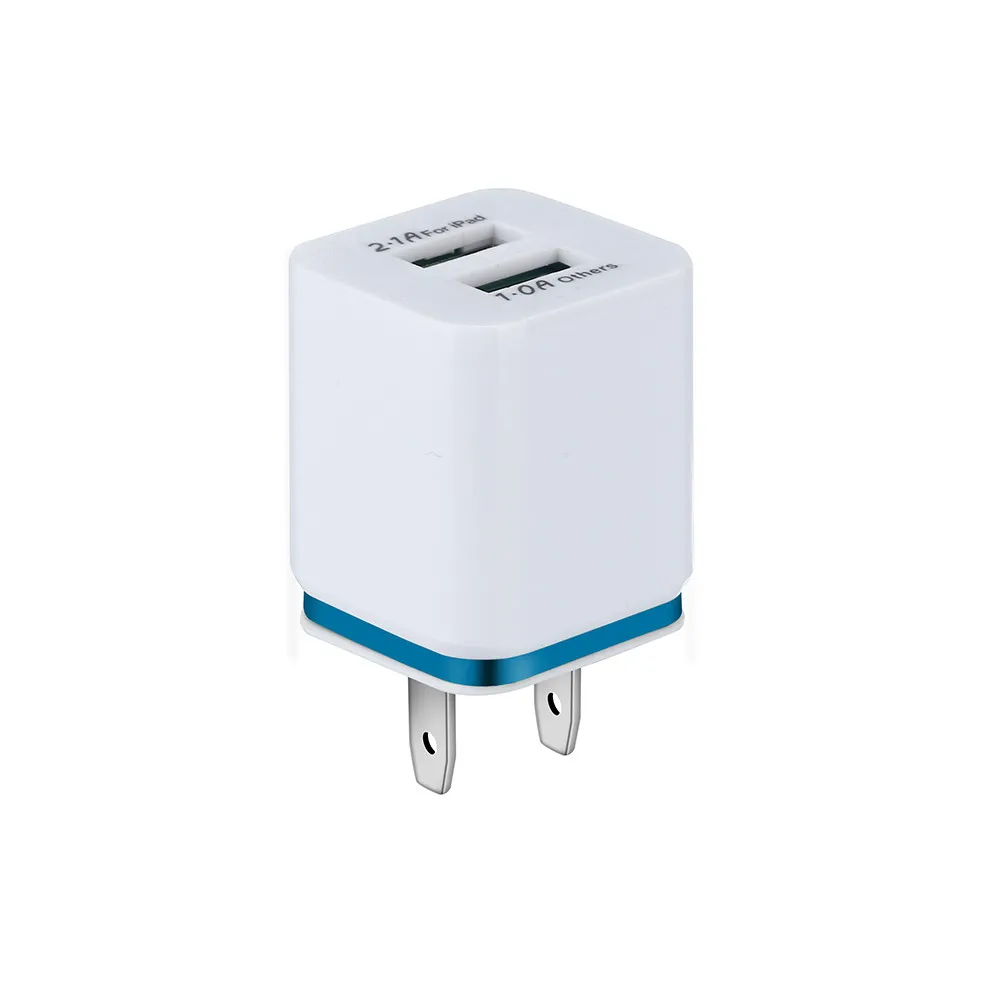 USB Charger Adapter 5V / 2A Dual Fast Charging for iPhone XS Max Wall Adapter US Plug Charge Cable повербанк