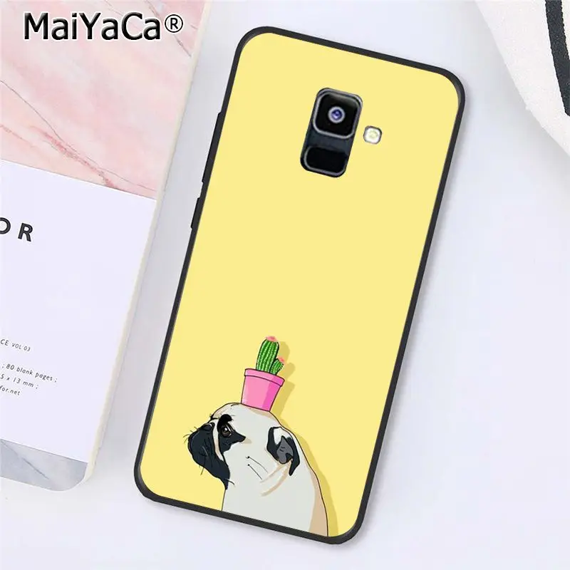 MaiYaCa яркого цвета, с рисунками из мультфильмов, с надписями, чехол для телефона в форме кактуса для samsung Galaxy A7 A8 A6 плюс A9 A50 A70 A20 A30 A40 - Цвет: A13