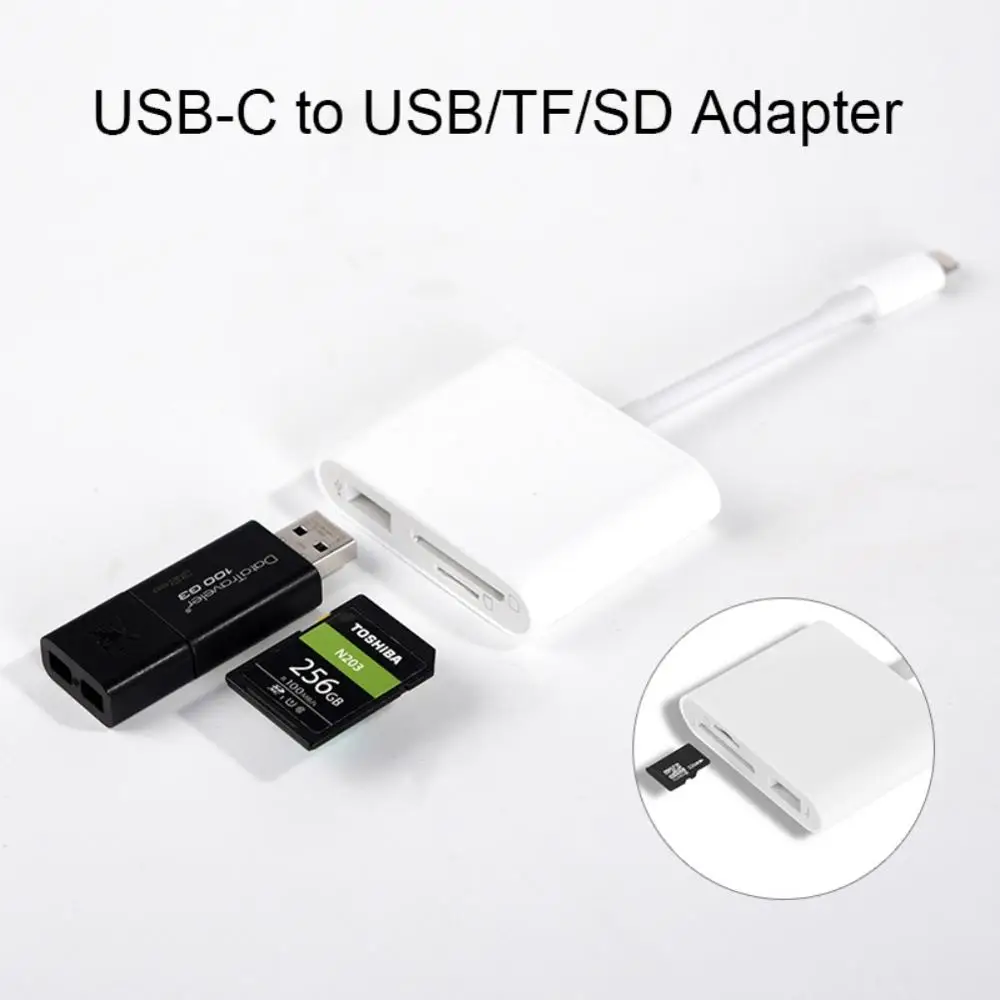 Тип C до USB 3,0 SD TF Card Reader устройство чтения карт USB C разъем телефона SD TF карты памяти считыватель карт OTG Тип-C телефон ноутбук адаптер для компьютера