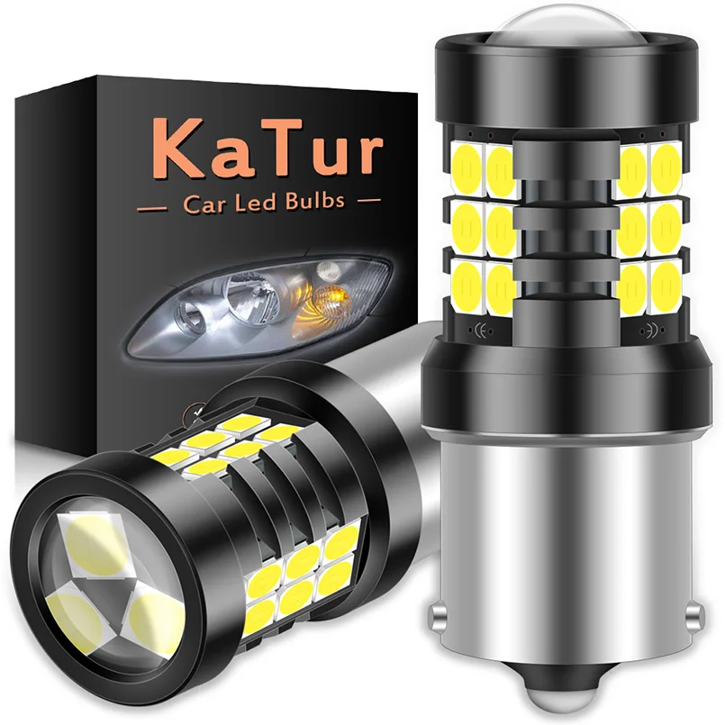2pcs 1200Lm 1156 7506 BA15S P21W led light bulbs Error Free Led car Daytime Running Lights White 12V for Volkswagen VW MK6 Jetta |