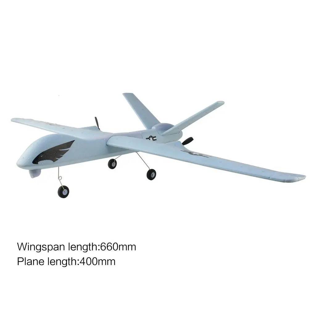 Z51 Хищник 2,4G 2CH 660mm размах крыльев дистанционного Управление RC самолет с неподвижным крылом планер, беспилотные летательные аппараты с встроенным гироскопом, детский подарок на Рождество