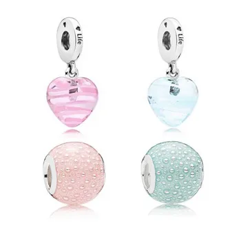 

100% Real 925 Sterling Silver Charms Enchantment Charms Ribbon Heart Dangle Charm Fit Original Brand Bracelet Diy Jewelry