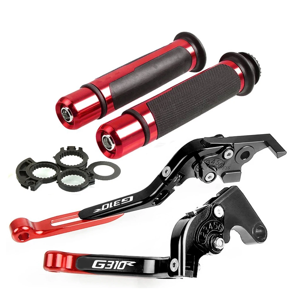 

Motorcycle Accessories Motorcycle Adjustable Brake Clutch Levers and Handle Grips Bar For BMW G310R 2017-2018 G 130 R g 130