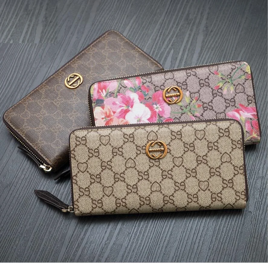 

2019 New European and American Fashion Wallet Female Long-term Large Capacity Multi-functional Wallet Multi-Card Hand Wallet Tid