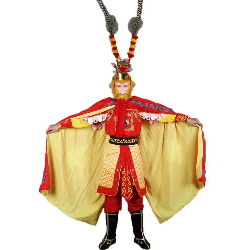 Праздничный сценический костюм с изображением короля обезьяны одежда для