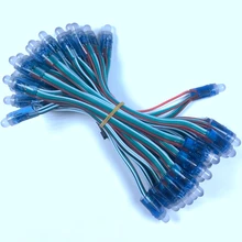 1000 шт. DC5V WS2811 полноцветный светодиодный светильник 12 мм 15 см провода IP68 водонепроницаемый RGB Цифровой светодиодный шнур