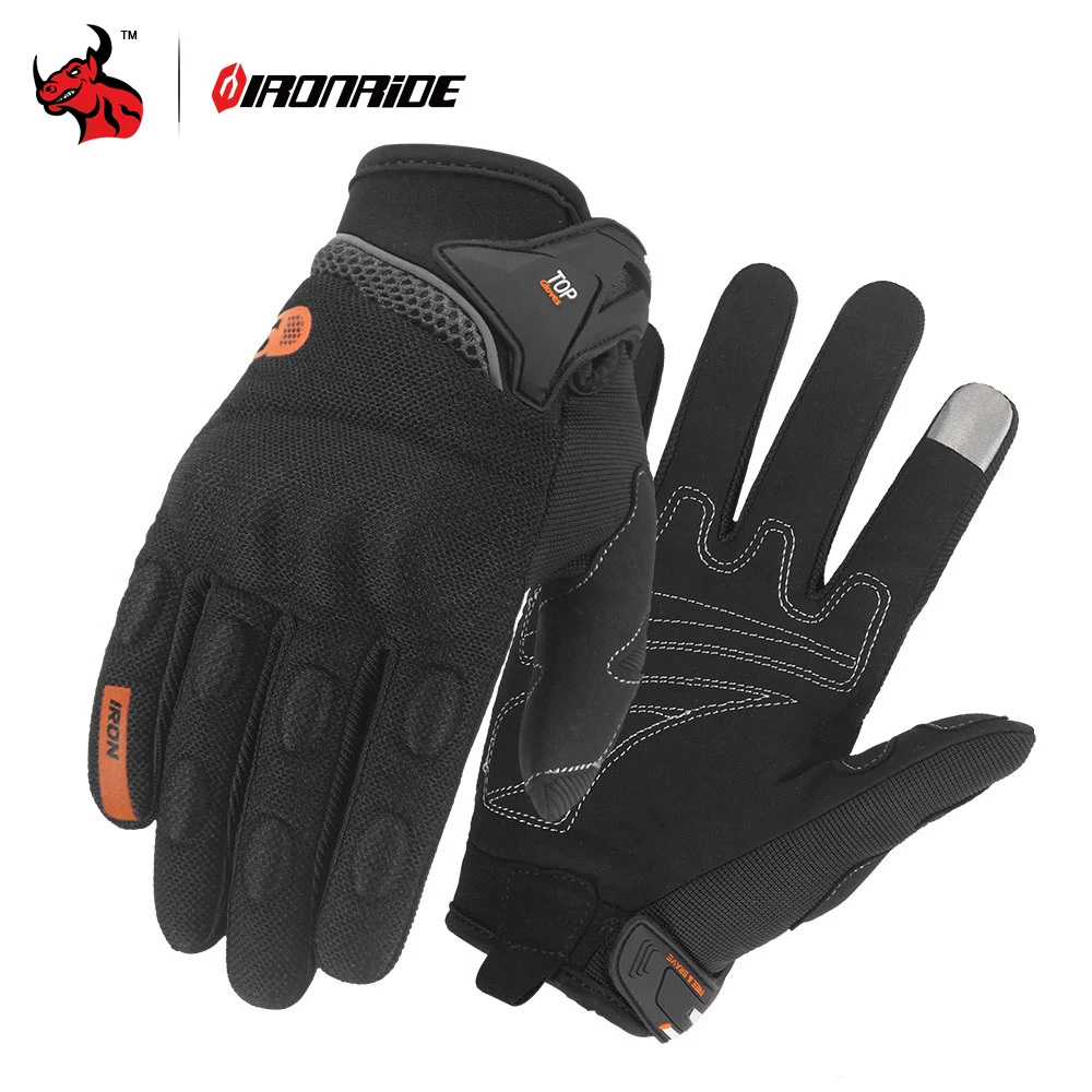 

IRONRIDE Full Finger Motorcycle Gloves Screen Touch Guantes Motorbike Motocross Bike Outdoor Summer Motocross Glove