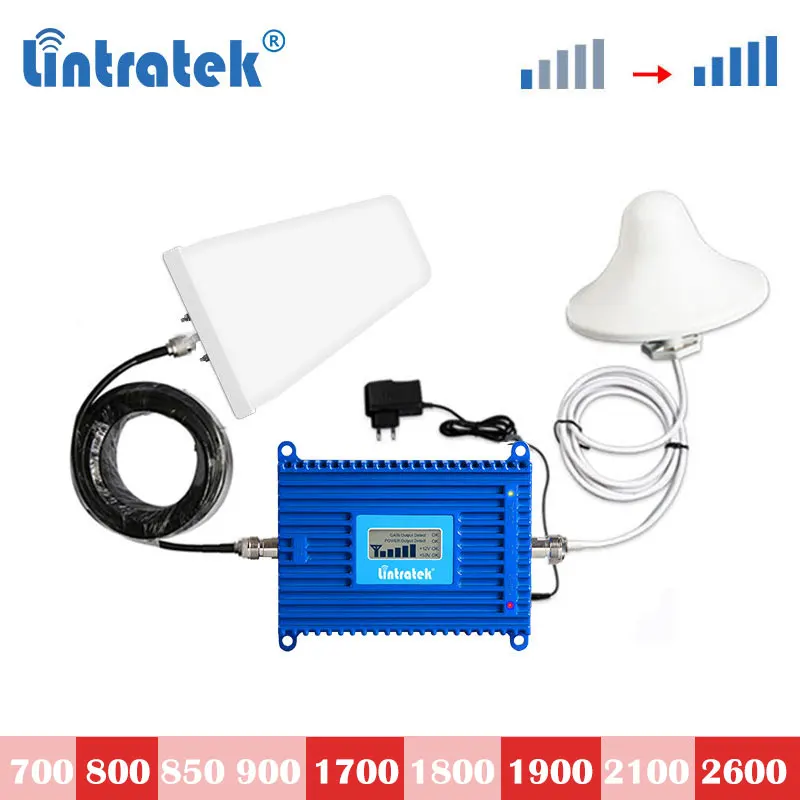 

Lintratek 70dB 4G LTE 1700 4g 1900 3g 2600mhz B7 800mhz 4g 2g cellphone Signal Booster Internet Cellular Amplifier Repeater S7