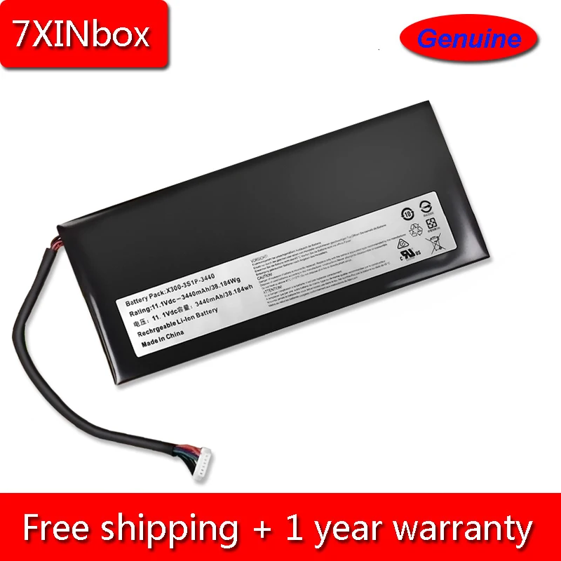 7XINBOX 11 1 V 38.184wh 3440 мА/ч оригинал X300-3S1P-3440 ноутбук Батарея для Hasee U45 UI41B U43 HXU4 серии