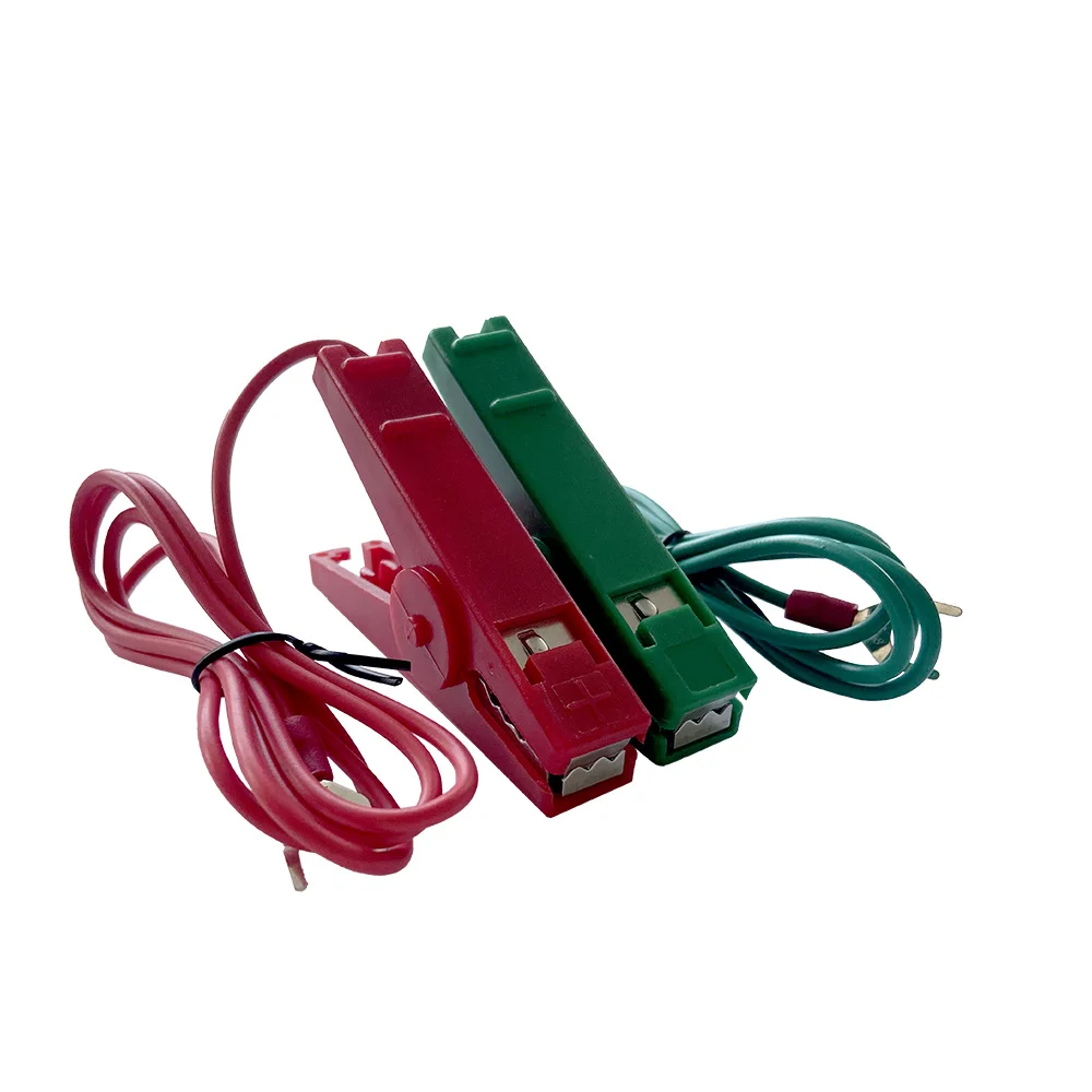 Electric Fence Accessory / Energizer Output Lead Set With Red & Green