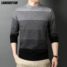 Aliexpress - Top Quality New Fashion Brand Knit Pullover Striped Knitted Sweater Men Designer Autum Winter Casual Jumper Men Clothing