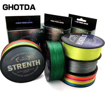 

GHOTDA 8 Strands 100M PE Braided Fishing Line tresse peche Saltwater Fishing Weave Superior Extreme Super Strong 20LB to 88LB