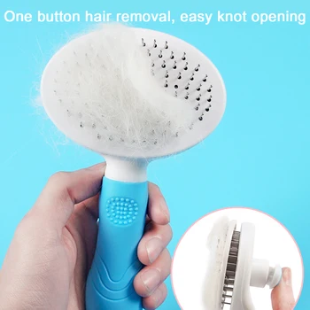

Pet Comb Dog Grooming Tools for Dog Hair Remover Cat Hair Cleaning Pet Products Hair Removal Comb for Dogs Cats