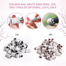 100 шт шлифовка ногтей кольцо шлифовальная полирующая насадка поставки Маникюрный Инструмент высокого качества