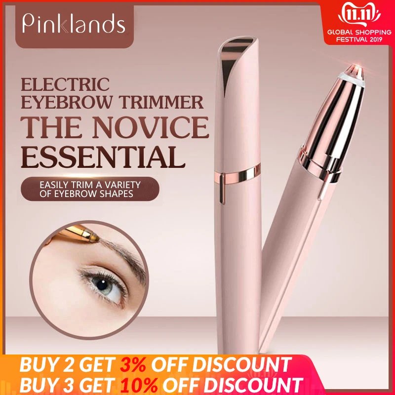 

Mini Electric Eyebrow Trimmer Pen Remover Painless Shaving Eye brow Razor Epilator Face Lipstick Eyebrow Trimmer for Women