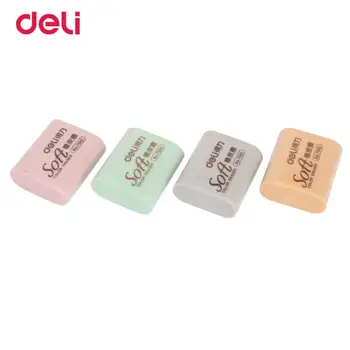 

Deli Cute Candy Colors Eraser 4pcs a Pack Rubber Material 102g Heavey For School Office Erasers Learning Stationery