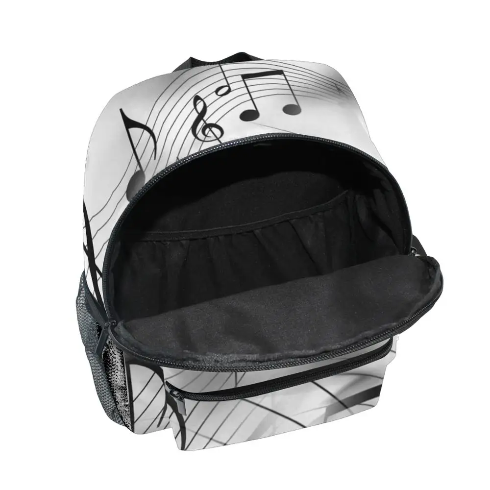 Piano Children School Bags for Kids Bagpack Teenager Girls Book Bags Music Note Girls Primary Kindergarten Preschool School Bag