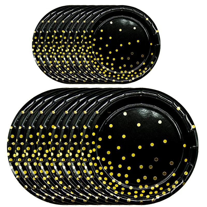 9inch plate 10pcs 10 шт./лот, с днем рождения, горячая Распродажа, сгущает золотую фольгу, бумажное полотенце, салфетка, чашка, тарелка, ложка, вилка, вечерние, с днем рождения, свадебные украшения - Цвет: 9inch plate 10pcs