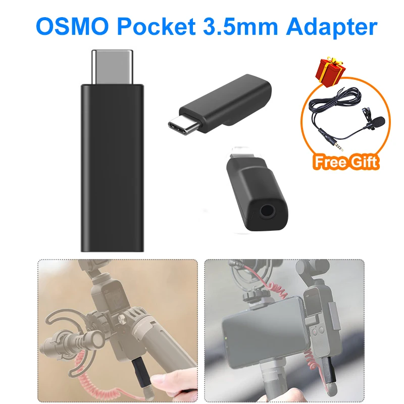Карманный Адаптер для микрофона Osmo 3 5 мм поддерживает внешний микрофон более