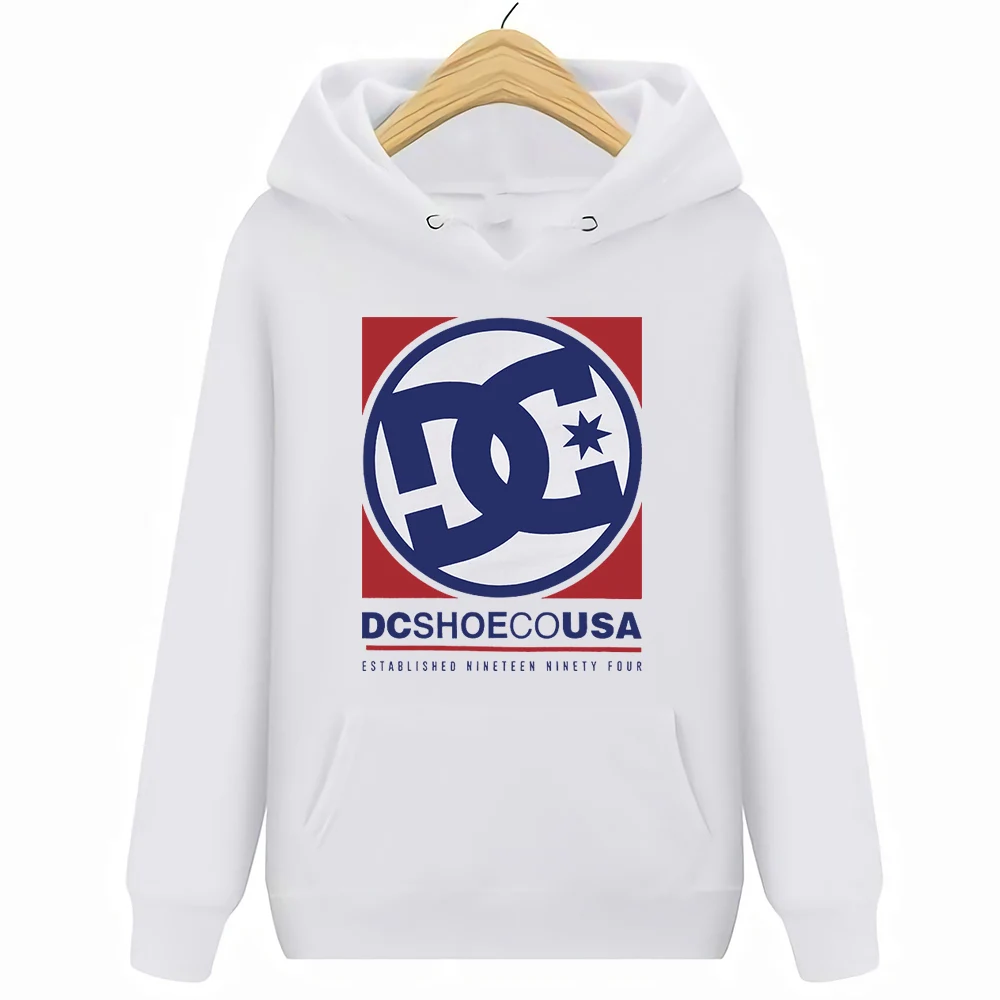 Харадзюку Dc Shoe Co Usa уличная толстовка с капюшоном Повседневная принтом | Мужская