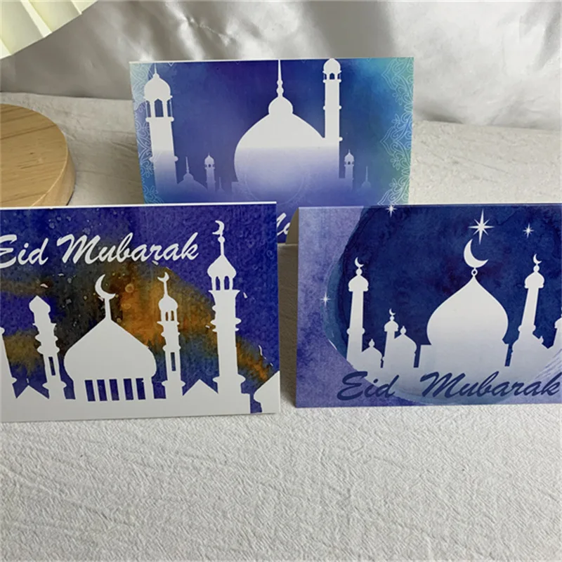 Eid Mubarak Einladung Karte Bunten Brief Druck Gruß Karte