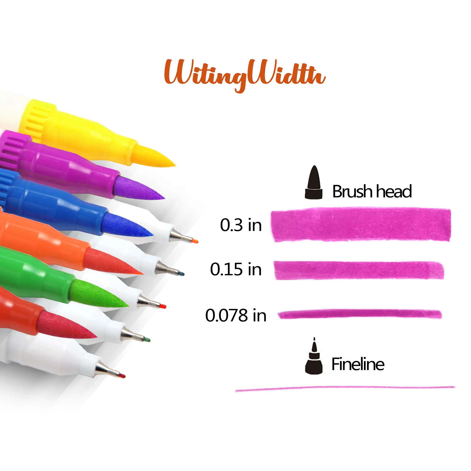 100 Colors Brush Pens Markers Set Dual Tips Fine Drawing Adult