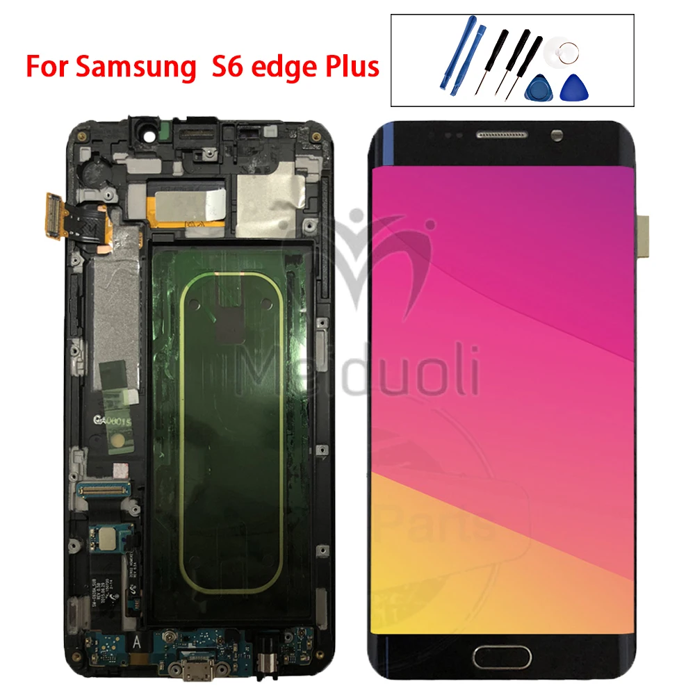 

5.7"Amoled For Samsung Galaxy S6 EDGE Plus G928 G928F LCD Display Touch Screen Digitizer Assembly replacement 100% Tested