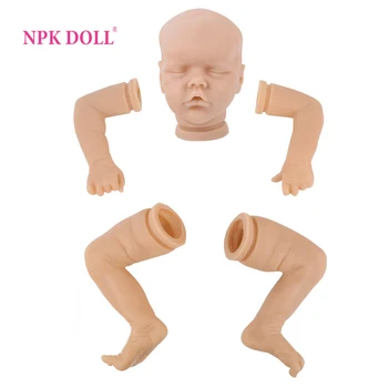 NPKDOLL Reborn Baby Doll 22 Inch Lifelike Newborn Baby Vinyl Unpainted Unfinished Doll Parts DIY Blank Doll Kit For Artist 1