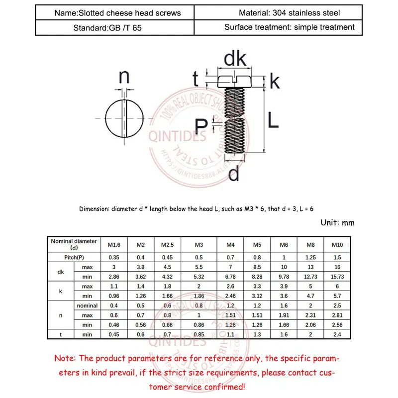 qintides 100 2000 pces comprimento 3 40mm m16 01