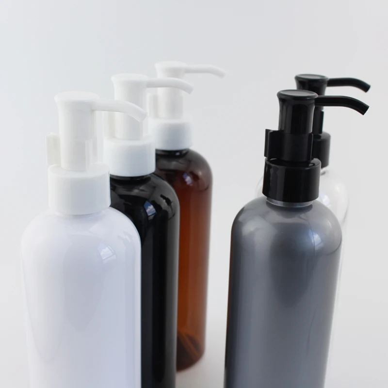 300ml x 12 Plastic Oil Pump Bottles Empty Refillable Containers For Esstential Oil Massage Body Lotion Skin Care Products 300cc