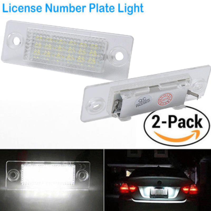 New 1 Pair 2x LED License Plate Lights For Volkswagen VW JETTA TOURAN PLUS VW CADDY NEW Car Light