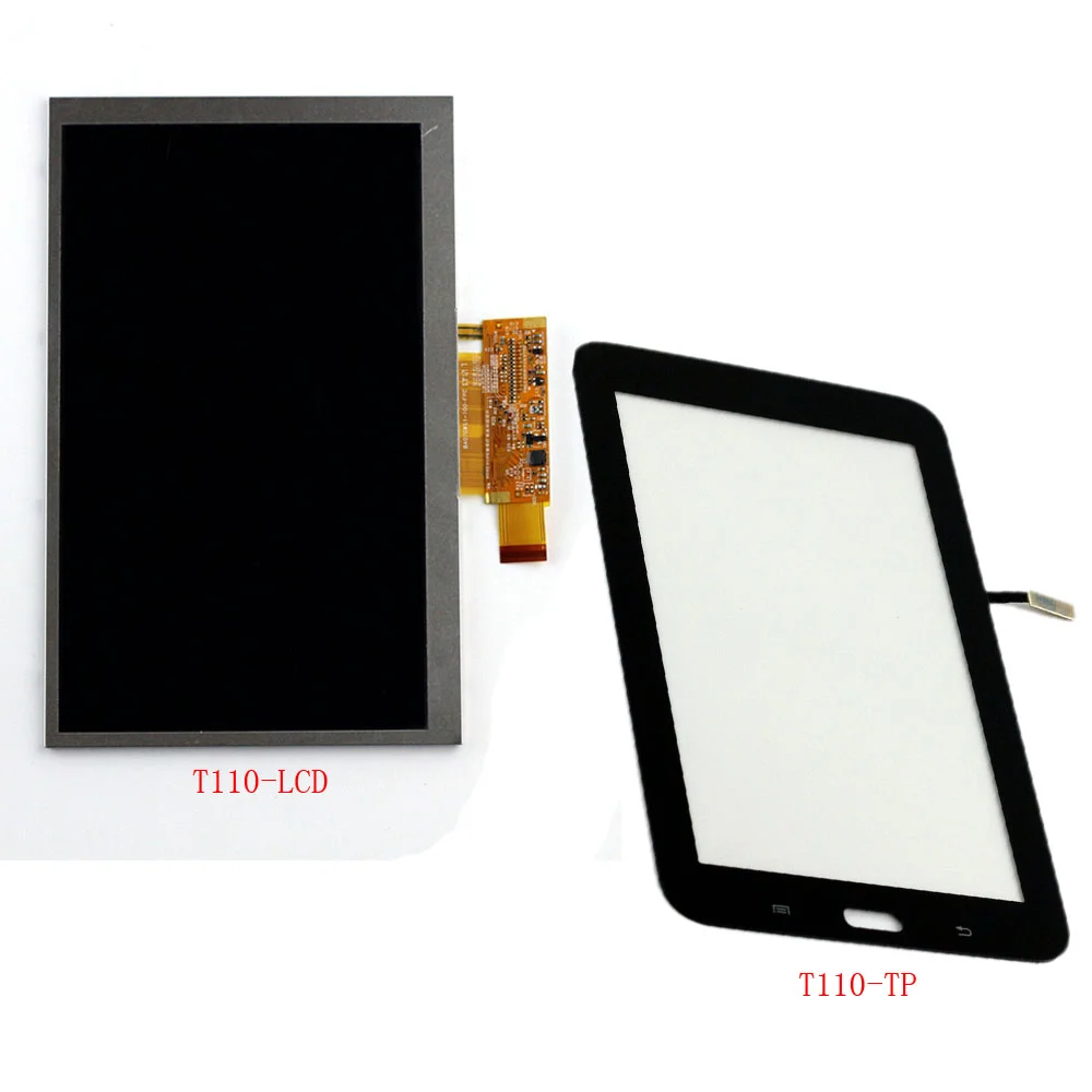 Lcd 7 "Per Samsung Galaxy Tab 3 Lite Sm-T110 T110 Display Lcd Touch Screen Digitizer Sostituzione Con Strumenti Gratuiti + Nastro