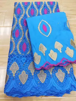 

African lace fabric with gold embroidery swiss voile Lace cotton Fabric 100%cotton swiss voile lace in switzenrland dubai fabric