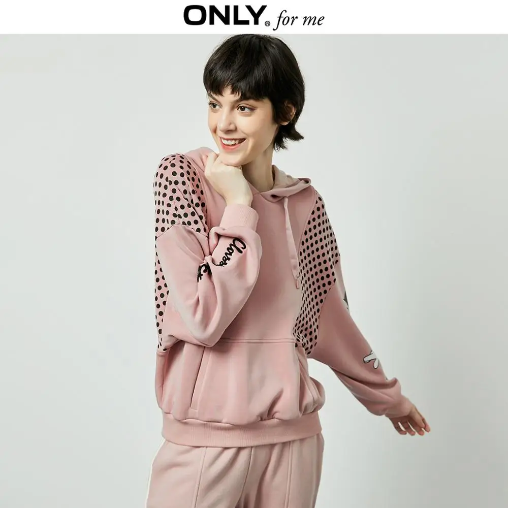

ONLY Women's Loose Fit Minnie Polka Dot Pattern Sweatshirt X Disney | 11949R502